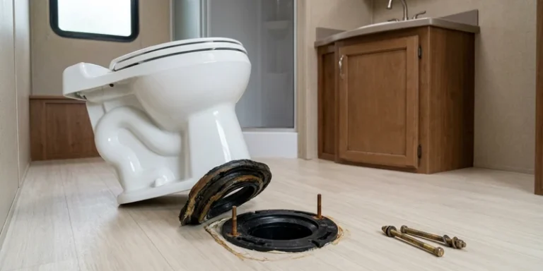 RV Toilet Leaking at the Base: Seal Replacement